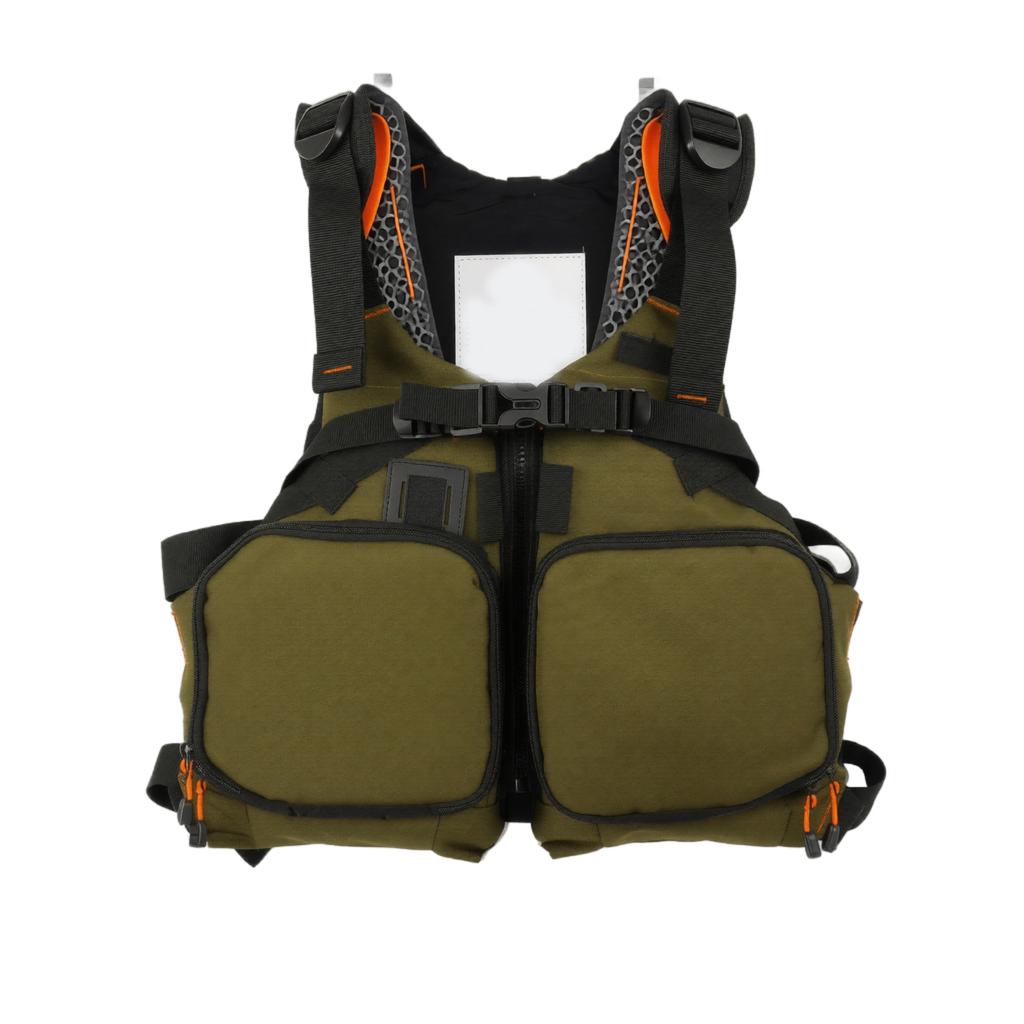 Adjustable Adult Life Jacket Vest for Kayaking Paddleboarding Water Sports Floatation Aid Vest with Multiple Pockets and Secure Buckle Straps