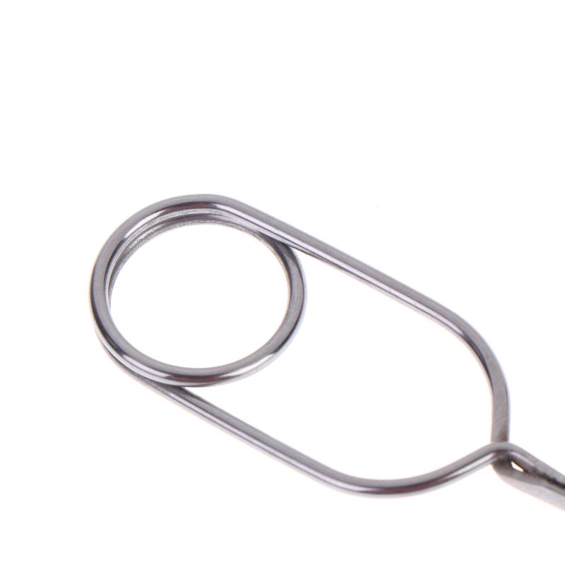 Reliable Stainless Steel Hackle Pliers with Feather Wrapping Clips for Fly Tying and Fishing Adventures