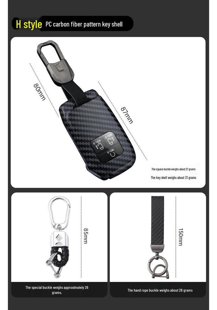 Key Cover Case Buckle for 2018+ Kia Sportage K2-K5, KX3, KX5, Akurey, Fureidi