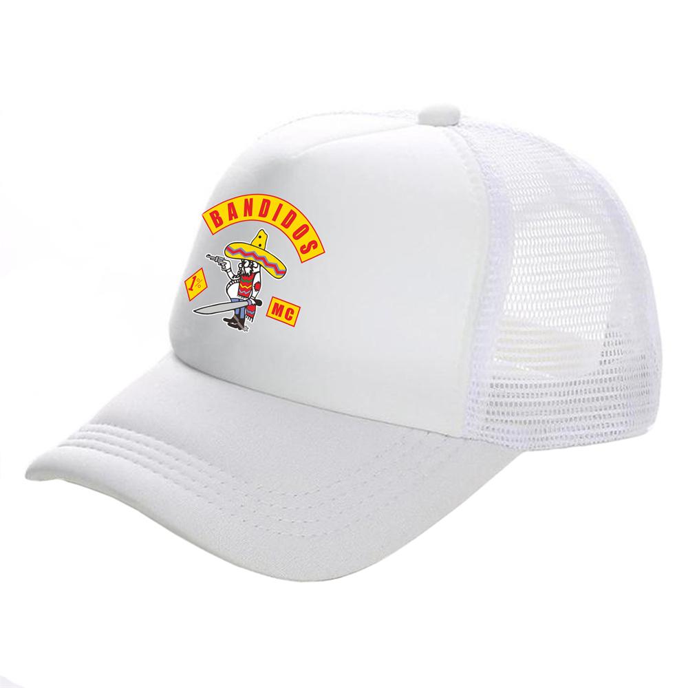 Bandidos MC Trucker Caps Unisex Baseball Caps Cool Summer Mesh Net Hat Snapback Hats