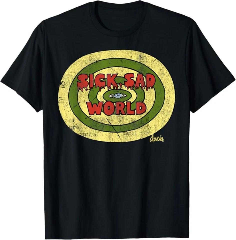 Sick Sad World T-shirt, Daria Shirt, Emo Shirt, Goth Shirt, Emo, Unisex 3XL