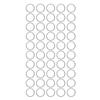 50Pcs Key Ring Stainless Steel AntiRust MultiPurpose 30mm Keychain for Pendant Gift