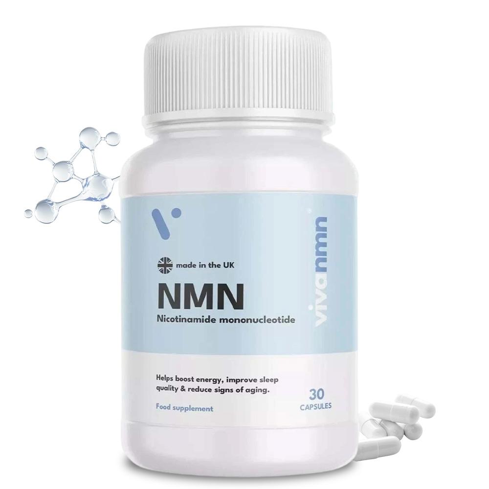 NMN Nicotinamide Mononucleotide 500mg, 30 Capsules Food Supplement