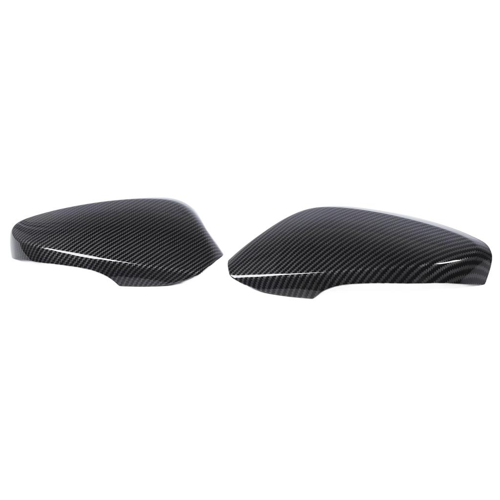 1 Pair Rearview Mirror Cover Cap Left Right Carbon Fiber Look High Strength Protective Side Door Mirror Cover for