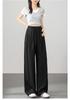 Maternity Wide-Leg Pants - Spring/Summer 2026 Style, Lightweight, No-Tight Belly Design, Long Trousers