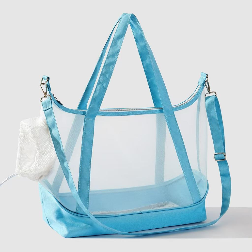 Breathable Mesh Cat Carrier Bag Foldable Nylon Pet Travel Tote Bag Zipper Anti-scratch Single Shoulder Bag For Small Dogs Cats O