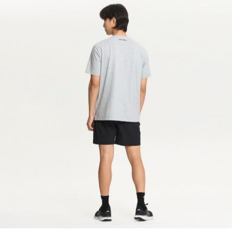 New Balance Half Club Public – Kurzarm-T-Shirt mit kleinem Logo, Nbnee21013 Ac