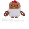 Cute Chicken Purse Plush Funny Chick Crossbody Bag Novelty Crossbody Purse with Adjustable Strap Gift for Women Friend Family