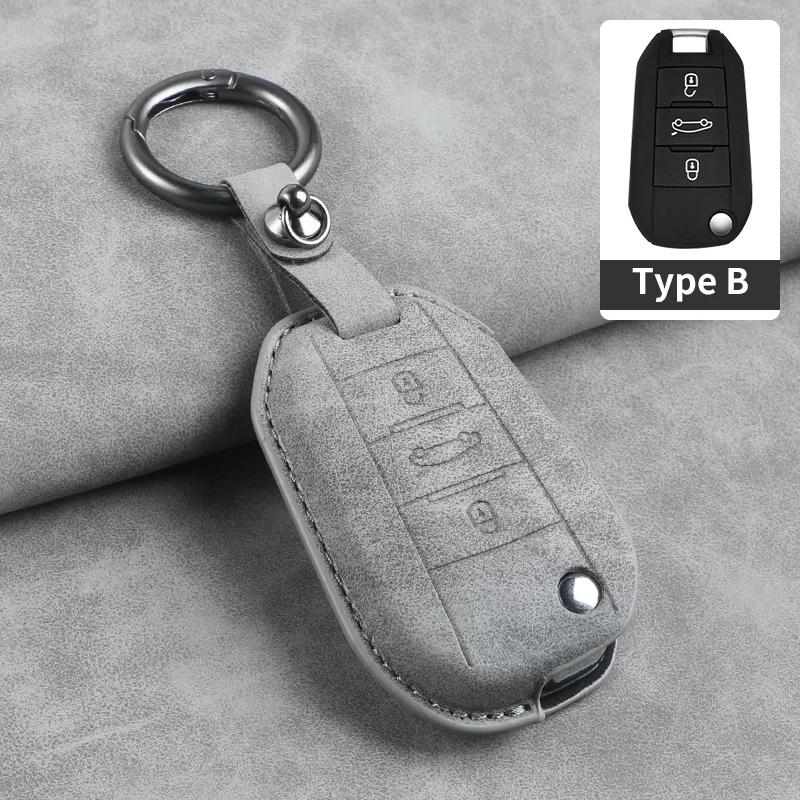 

3 Buttons Car Key Case Cover For Citroen C-Elysee C4-Cactus C3 Anti-Scratch Auto Smart Remote Keychain Shell Garnish Accessories