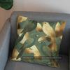 2D Golden Birds Pattern Decorative Pillow Cover Pattern Cushion Cover Suitable For Sofa Bedroom Car Pillow Cover