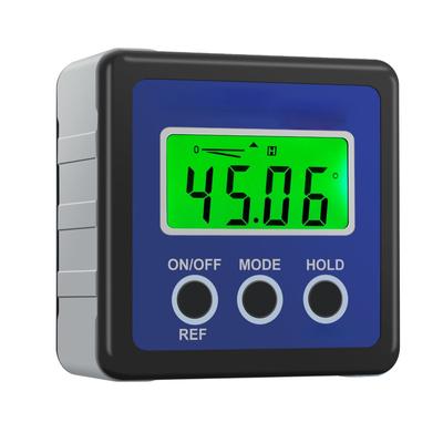 Präzisions-Digital-Neigungsmesser, Elektronen-Goniometer, 4 x 90 Grad, magnetische Basis, digitaler Winkelmesser, Winkelmesser, abgeschrägte Box
