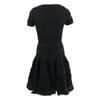 ALAIA [Domestically Authorized] AA9R2187CM626 Crinoline Flare Fine Knit Mini Skater Dress / dress 38 blackUsed