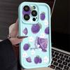 For iPhone 16 Pro Max Fruit Print Phone Case For iPhone 16e 15 14 13 12 Pro Max Plus 11 XR XS Flower Print Phone Case TPU Soft Shockproof Case Cover