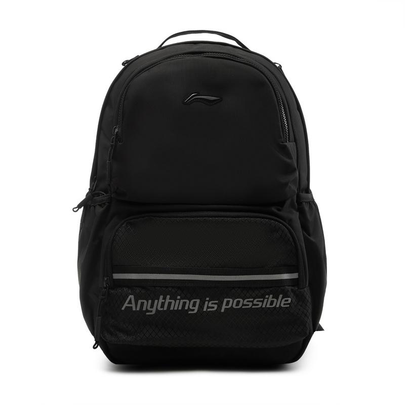 Li Ning Recycled Fiber Backpack Unisex Black YBSU159-3
