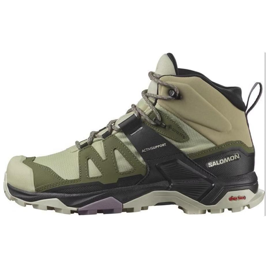 

SALOMON X Ultra 4 Mid Gore-Tex Удобные Универсальные Нескользящие Прочные Низкие Походные Ботинки Женские Походные Ботинки Зеленые 474550 39⅓