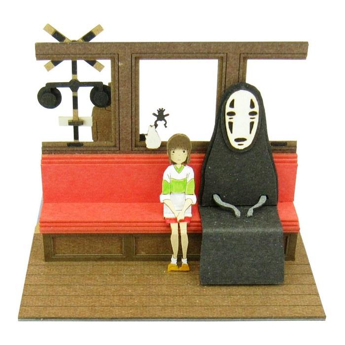 Sankei Studio Ghibli mini Spirited Away Kaihara Electric Railroad Ride Papercraft Model MP07-15 Multicolor (1 count)