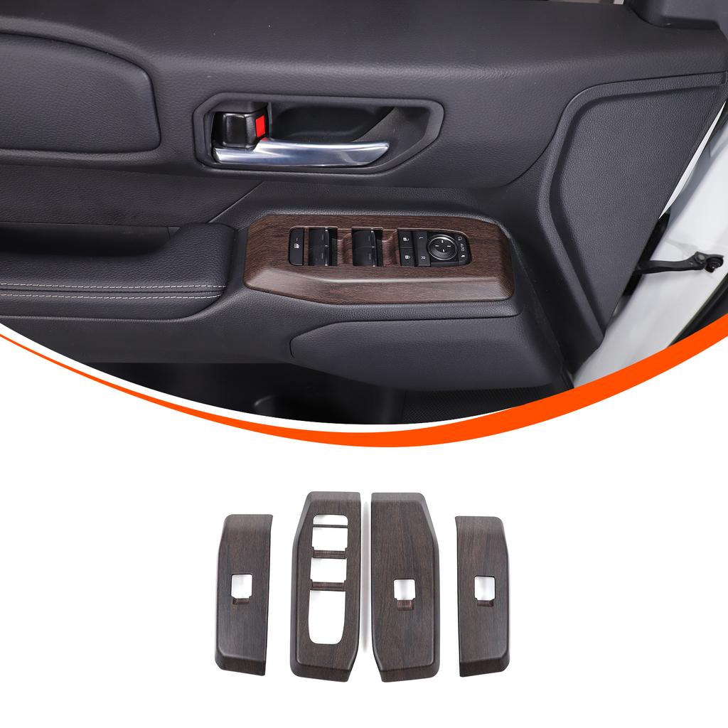 Grain Window Lift Switch Button Trim Cover For Toyota Land cruiser LC250 2024