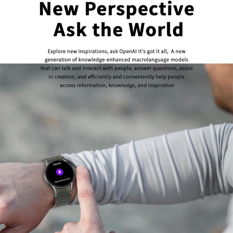 2025 New Watch 7 Smart Watch Men Women AMOLED HD Screen Compass Heart Rate Fitness Sport Waterproof Bluetooth Call Smartwatch