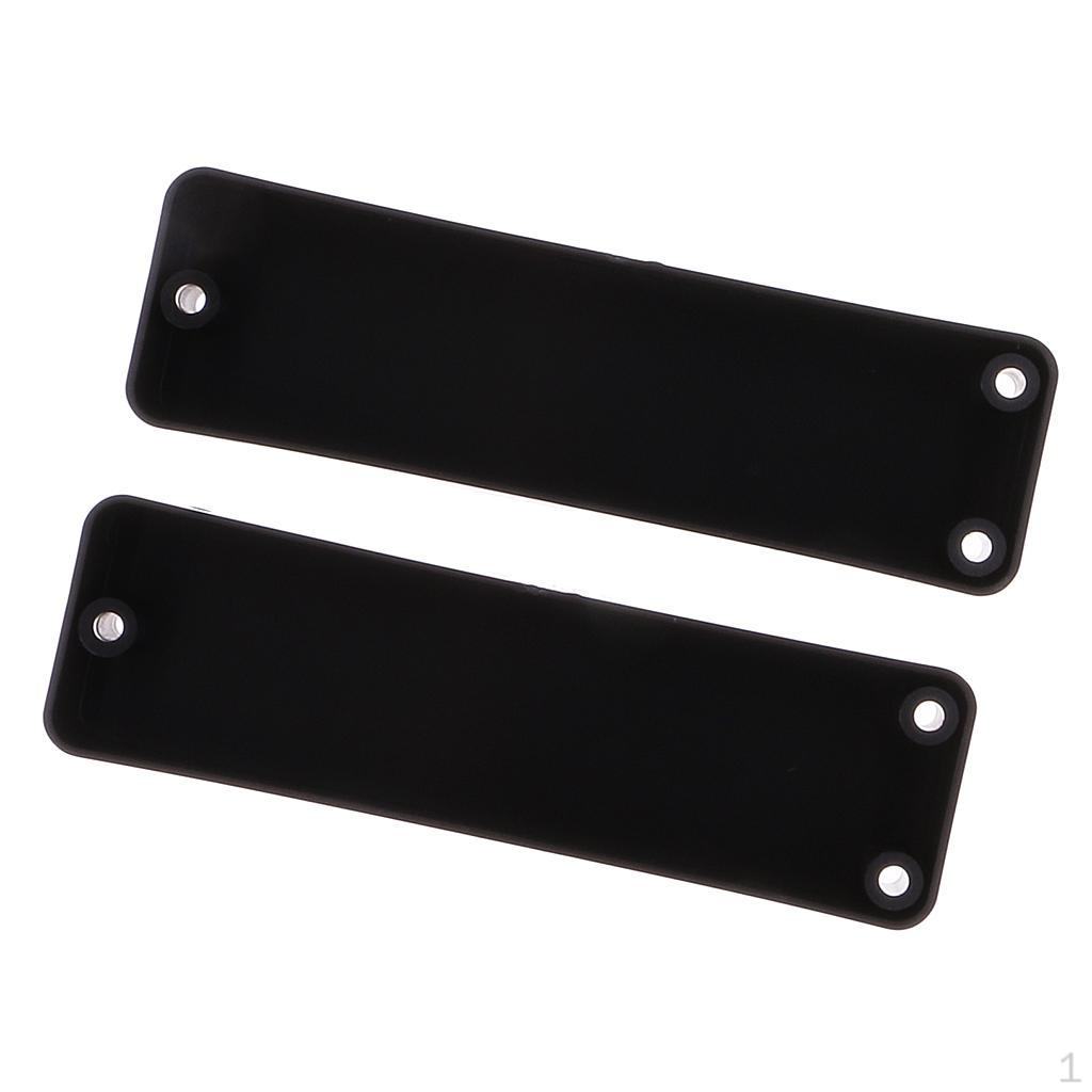 2pcs 3 Screw Hole Sealed Closed Pickup Covers Case for Electric Bass Guitar Parts