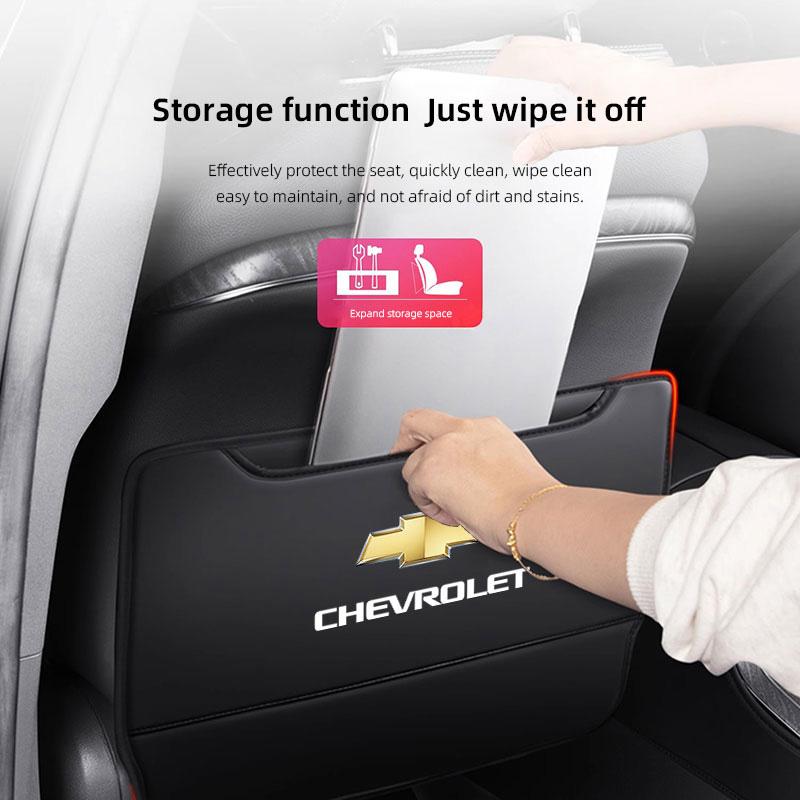 AABHK1 2Pcs Car Seat Anti Kick Pad Protective Cover Auto Accessories For Chevrolet Cruze Malibu Colorado Suburban Equinox Blazer Trax