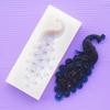 1Pcs DIY Peacock Silicone Mold Drop Mold Crystal Jewelry Tool Resin Keychain Mold