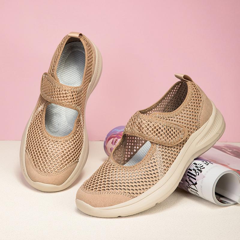 Fashion Fashion Women Shoes Platform Lightweight Walking Lazy Loafers Summer Breathable Outdoor Fitness Walking Casual Mesh Sports Shoes