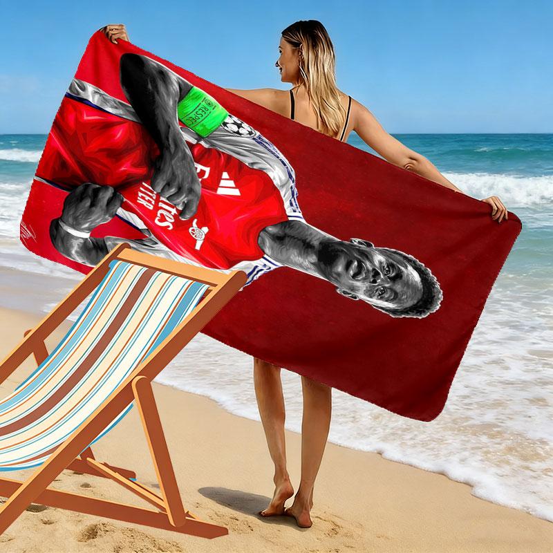 Bukayo Saka Glory Beach Towel, Large Soft Quick Dry Towel for Beach Camping Swimming