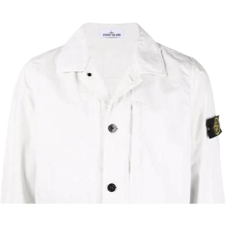STONE ISLAND Jackets Men's White Lapel Moderate Other 7615439WN-V0103