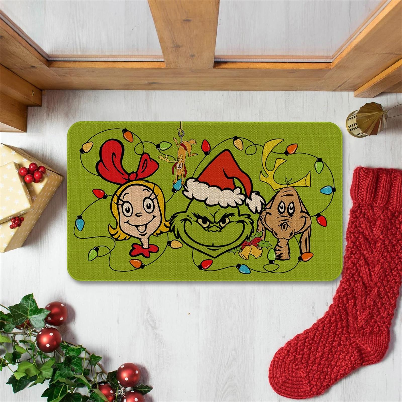 

Рождественский приветственный коврик, Нескользящий коврик для пола, Рождественский коврик, Коврик для спальни One Size