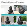 Polyresin Ganesh Fountain For Home Decor With LED Lights | Waterfall Fountain for Gifting | Showpiece Decoration Item