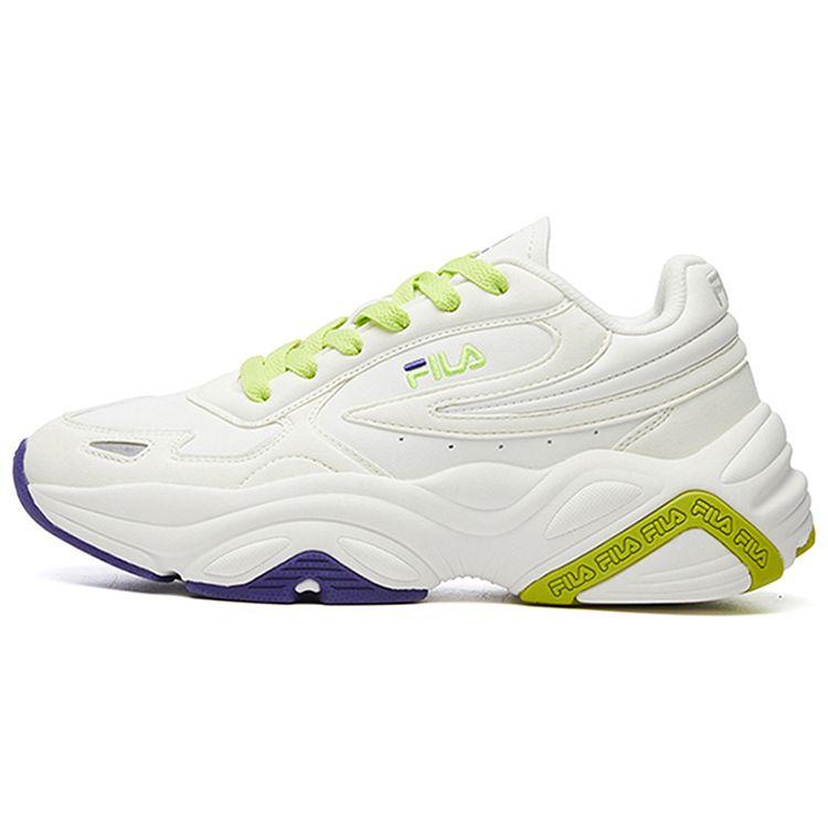 Fila Modern Chic Leather Comfortable Low-Top Lifestyle Sneakers Women Sneakers White Yellow F12W111123FSW
