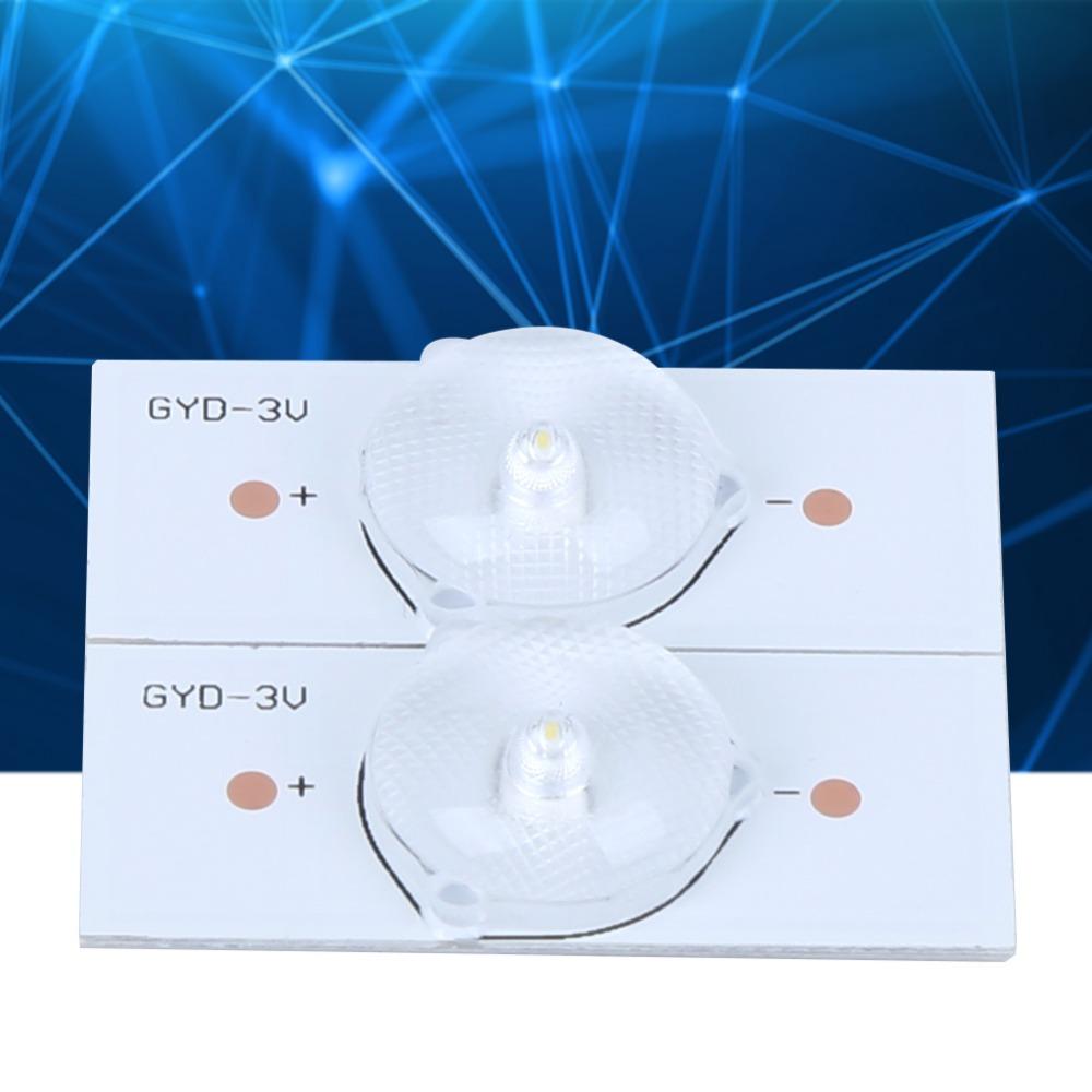 20 STÜCK 3V SMD Lampenperlen Glasfaserplatte Lichtperle Lampenperlen Ersatz Hintergrundbeleuchtung Reparatur