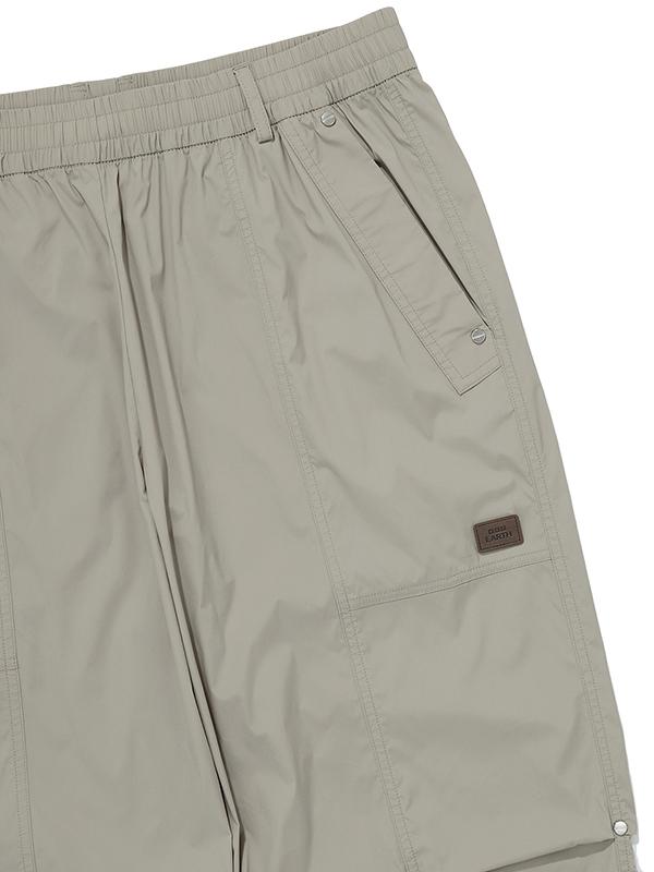 BBC EARTH Double Stitch Parachute Pants_Beige