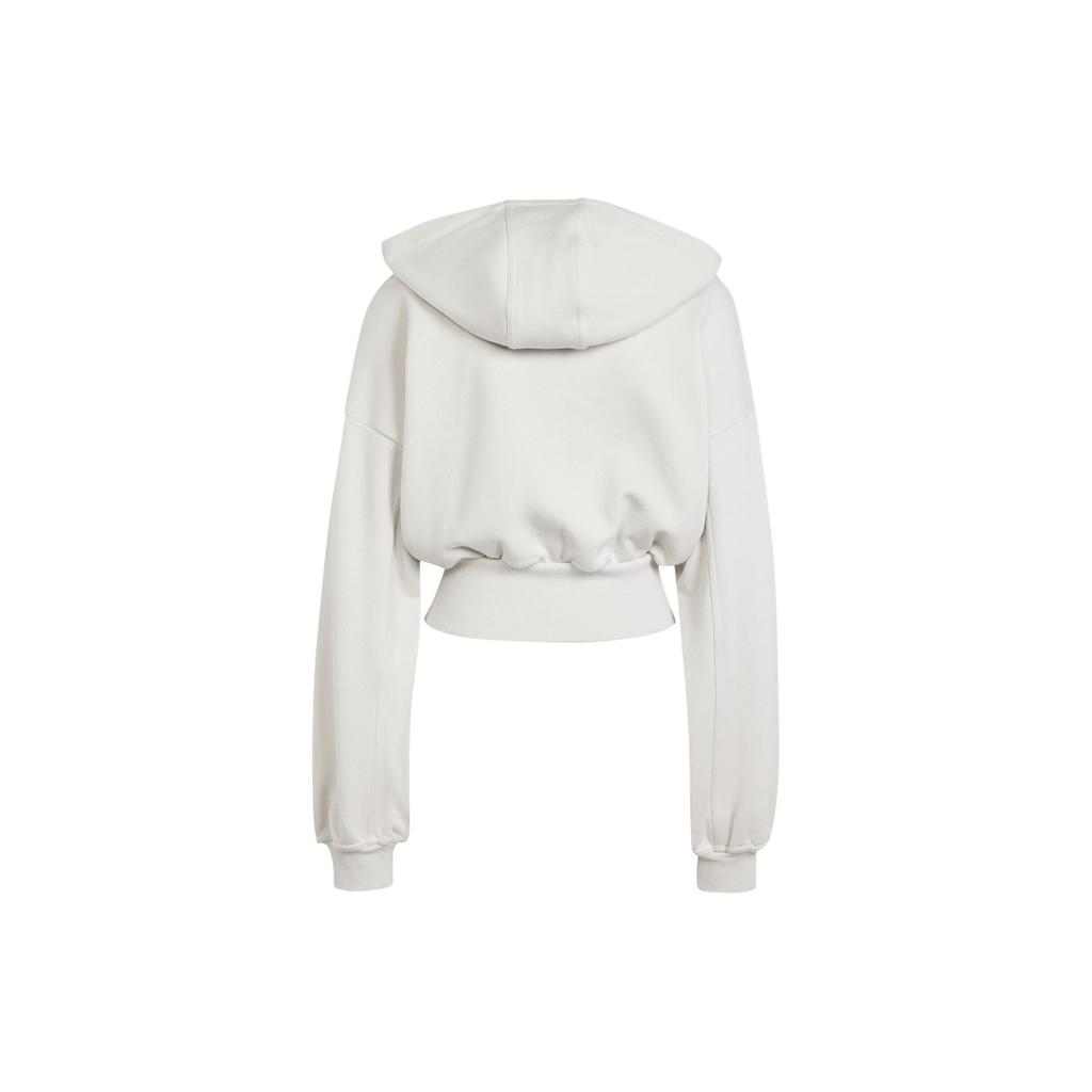 Adidas X Stella McCartney Sportswear Cropped Hoodie With Solid Color Logo Women Tops Mica-Pink IT8268