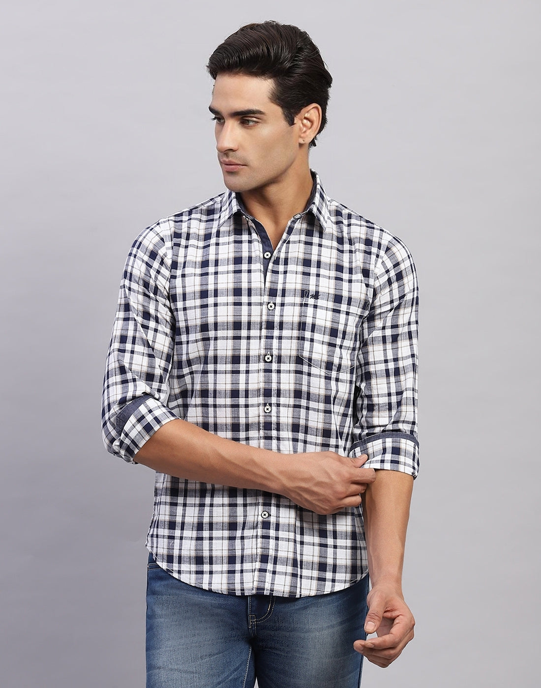 Monte Carlo Men Regular Fit White Shirt 3XL