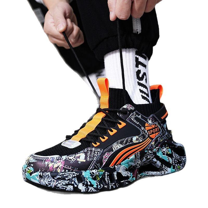 Men's shoes summer breathable 2025 new sports shoes men's mesh spring casual shoes lightweight shock-absorbing running shoes