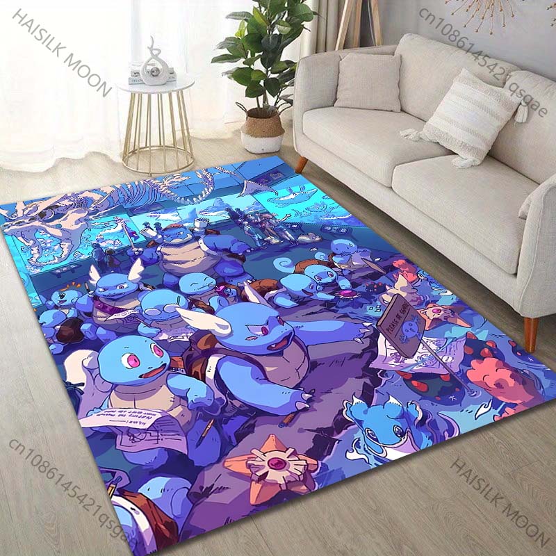 

Cartoon Pocket Monsters Squirtle Print Carpet for Living Room Bedroom Kid s Room Home Decor Area Rug Playing Mat Luxury Gifts 40cm x 60cm