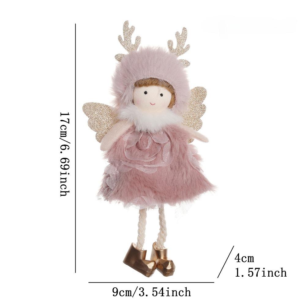 New Christmas Supplies Christmas Feather Angel Christmas Tree Decoration Pendant Small Pendant Christmas