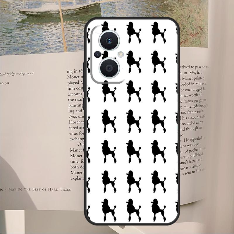 Poodle Dog Cover For OPPO Reno 14F 11F 12F 13F 10 11 12 13 14 Pro 7 8 Lite OPPO Find X6 X8 X9 Pro Case