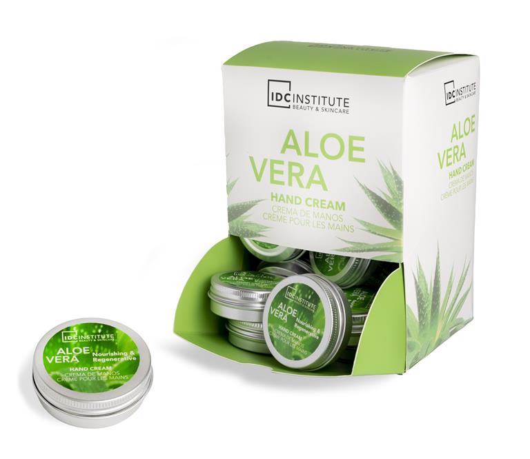 Feuchtigkeitsspendende Handcreme mit Aloe-Vera-Extrakt IDC INSTITUTE ALOE VERA 20ml