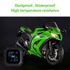 Wireless TPMS Motorcycle Tire Pressure Monitoring System Real-time Tire Pressure Monitor LCD Display with Waterproof, Dustproof Design for Safe Fuel S