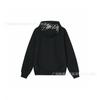 Mens Oversized Hooded Sweatshirt With Embroidered Letter Appliqu Cotton Fleece-Lined Streetwear Fall
