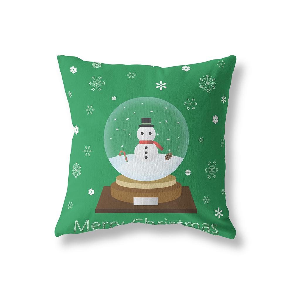 Santa Claus Printed Pillowcase Bedroom Living Room Sofa Car Decoration Pillowcase Home Decor Christmas Cushion Cover
