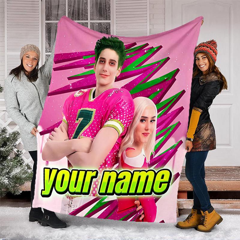 Customiz Name Personality Zombies Blanket Soft&Warm Office Bed Travel Lunch Break Blanket,Gift All Seasons