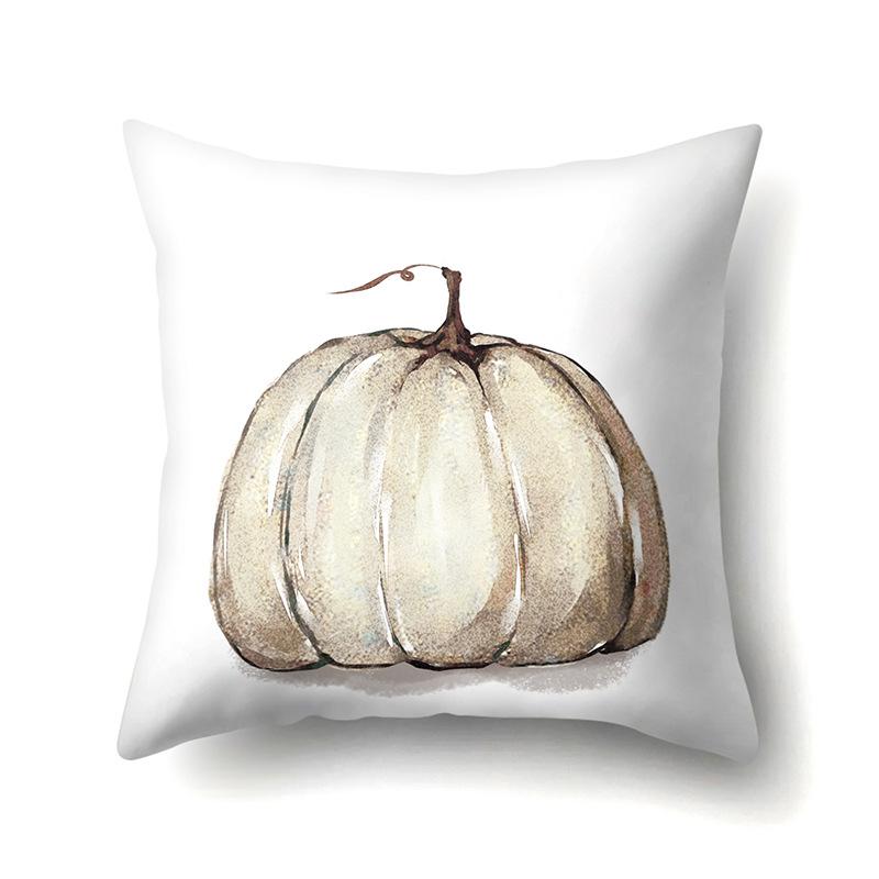 Thanksgiving Pillowcase Blessing Maple Leaf Pumpkin Sofa Cushion Cover Office Home Living Room Pillowcase