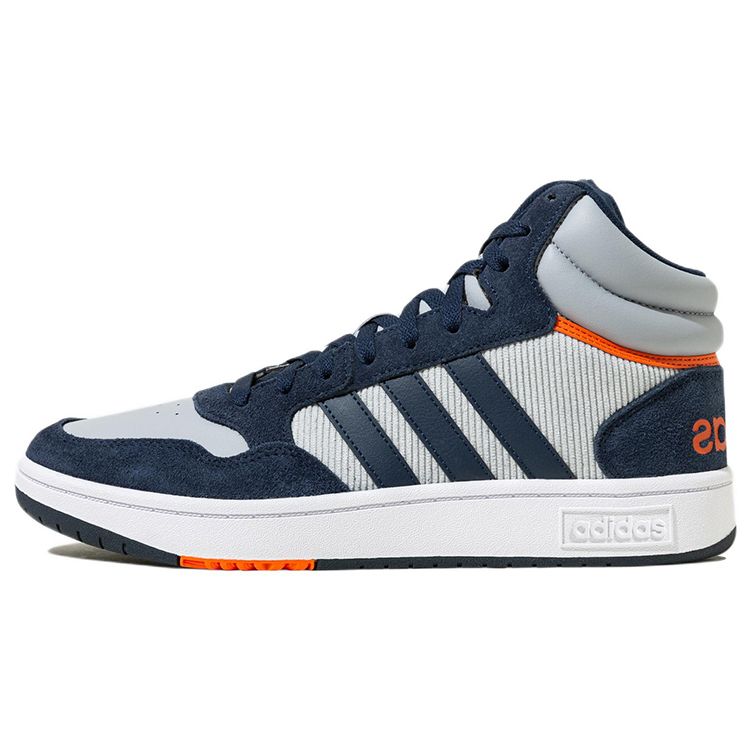 Adidas Neo Hoops 3.0 Comfortable Non-Slip Durable Mid-Top Skate Shoes Unisex Skate Shoes Dark-Blue HP6902