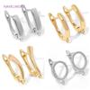 18K Gold Plated Shvenzy Earwires Fasteners,Brass Earring Fixtures,Earring Hooks Clasps Accessories,DIY Earring Making Supplies