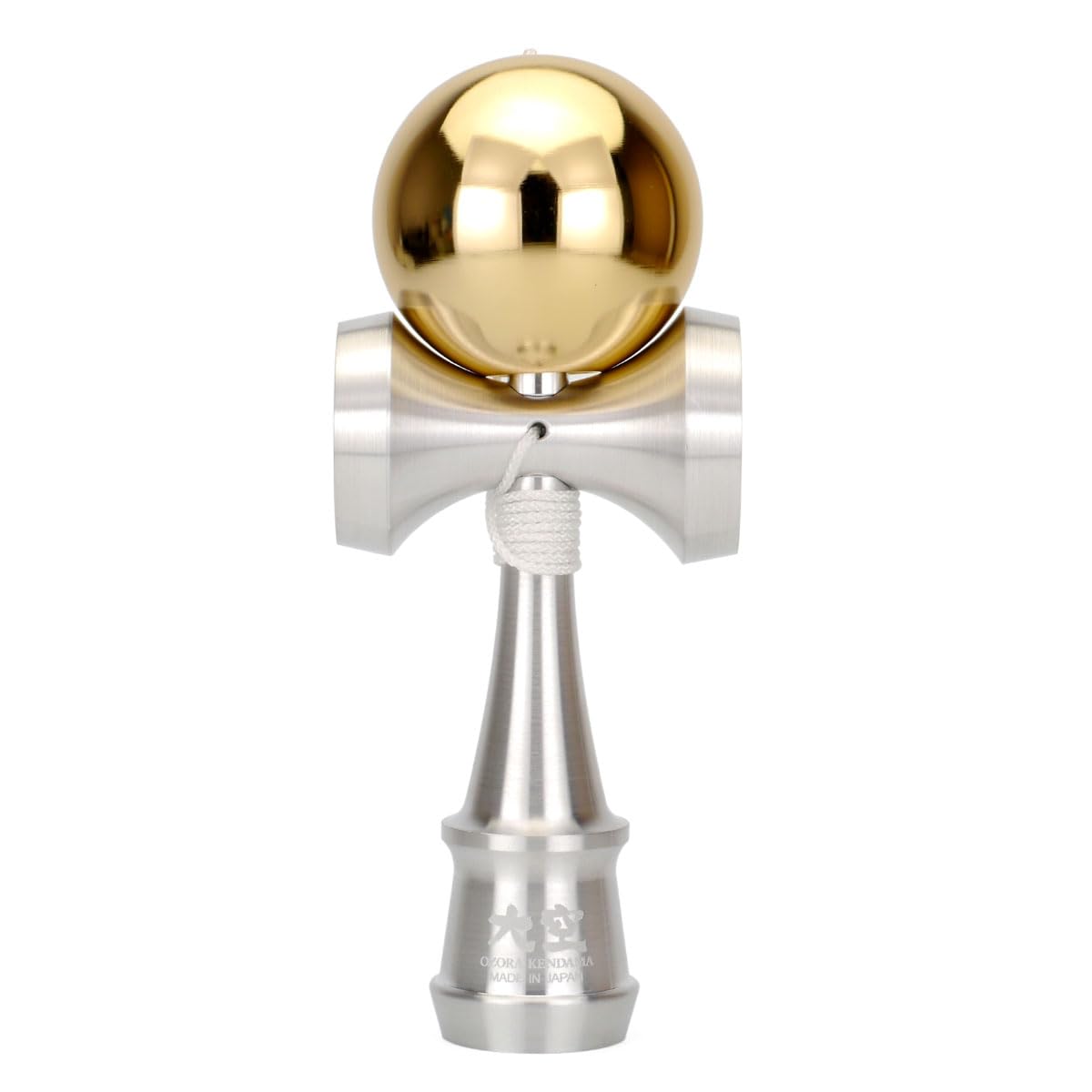 SpinGear Metal Machined Mini Oozora Gold Kendama, 66% (18k Plated)