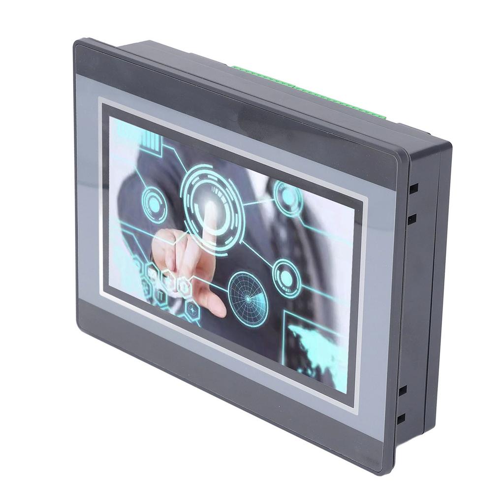HMI SPS 7 Zoll TFT LCD Touchscreen Relaisausgang 12 Eingänge 8 Ausgänge Hochgeschwindigkeitszählung SPS-Steuerung