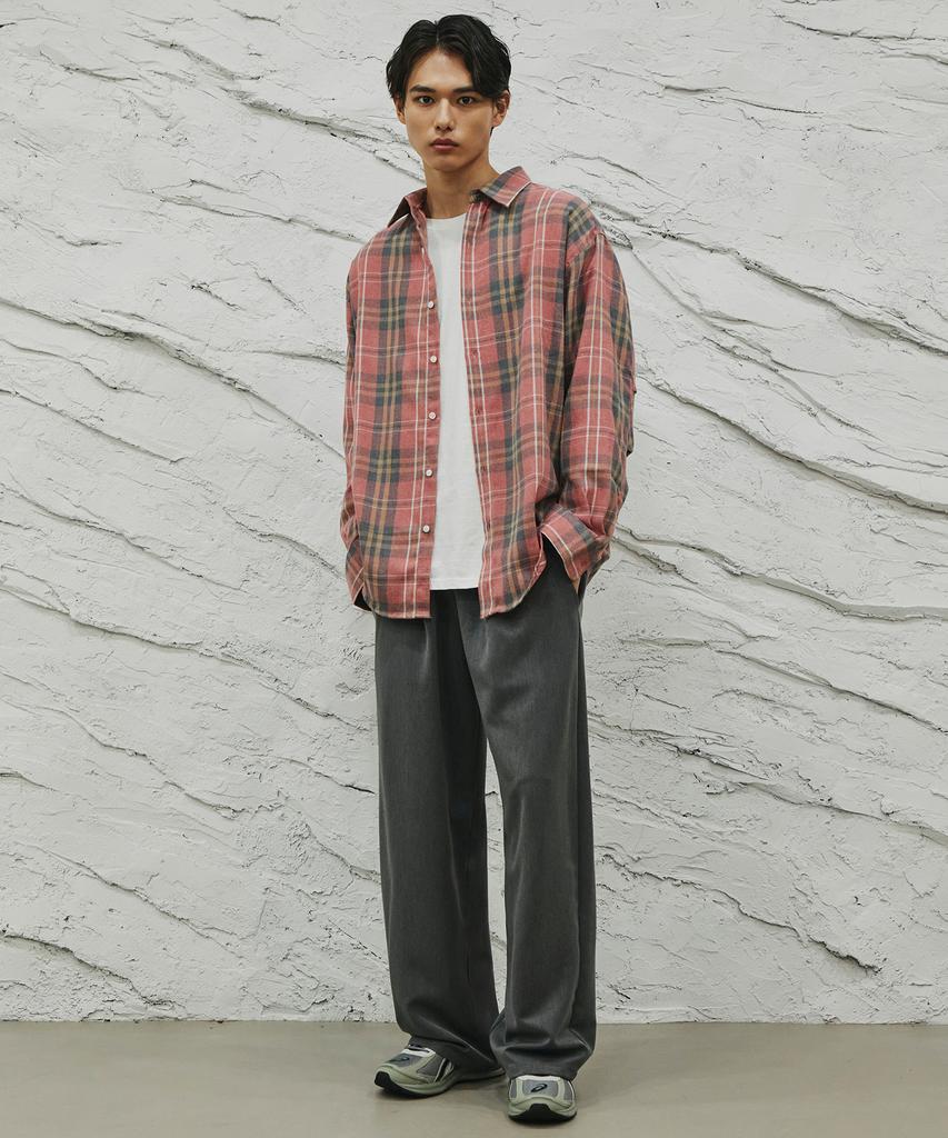 SIGNATURE [2Pack] Single-Pleat Wide Banded Slacks [4 Colors]